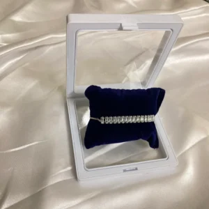 Ethereal Elegance Silver Crystal Bracelet