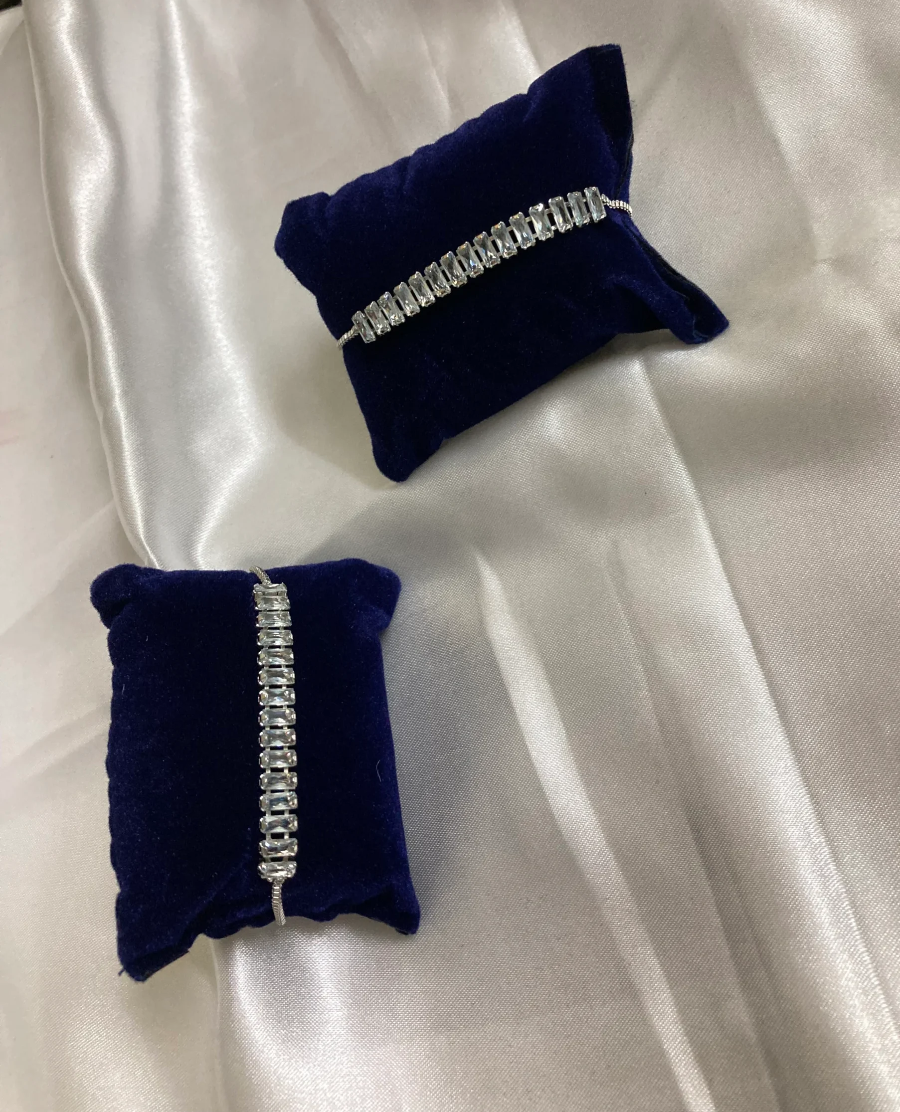 Ethereal Elegance Silver Crystal Bracelet - Image 2